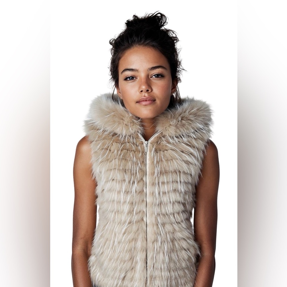 Hooded Fur Vest